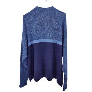 Men's International Waters Navy/Blue Extra Fine Merino Wool Sweater Size XL